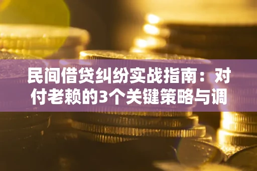 济南民间借贷纠纷实战指南：对付老赖的3个关键策略与调解盲区解析