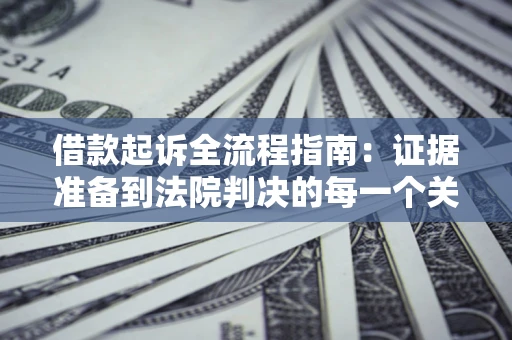 济南借款起诉全流程指南：证据准备到法院判决的每一个关键步骤